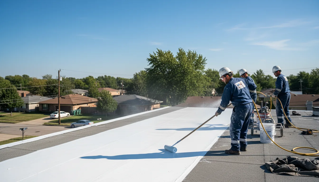 Commercial roof coating in Louisiana near me
